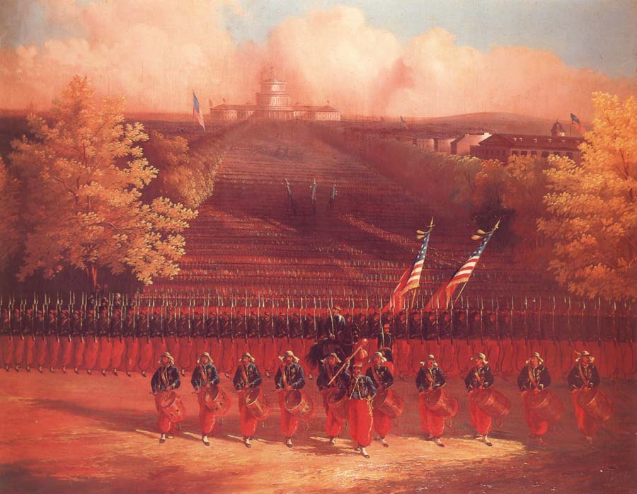 The Army of the Potomac Marching up Pennsylvania Avenue,Washington